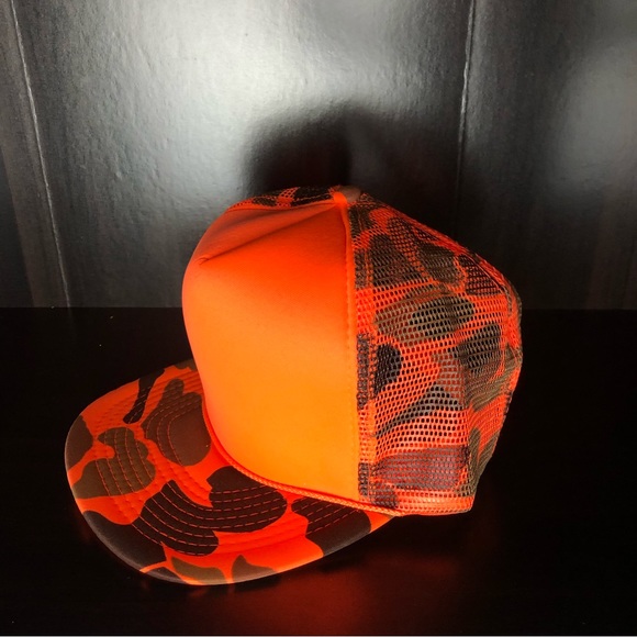 NWOT Orange Mesh Camo Hunter Safety Hat - Picture 2 of 7
